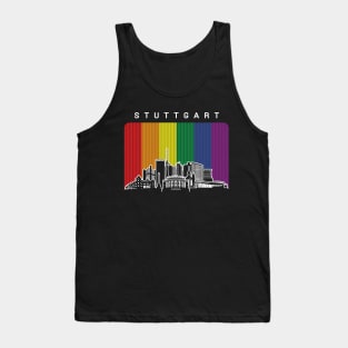 Stuttgart LGBT Rainbow Flag Tank Top